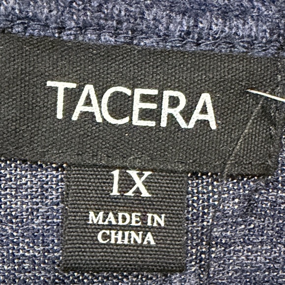 Tacera Deep Blue Wrap V-Neckline Dress Cocktail Office Career - Picture 2 of 14